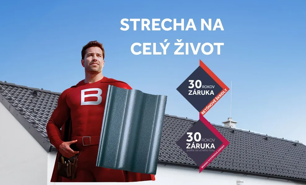 Výpočet cenz strechy. Strecha od Bramacu na celź život s 30 ročnou zárukou. Produktová a systémová záruka